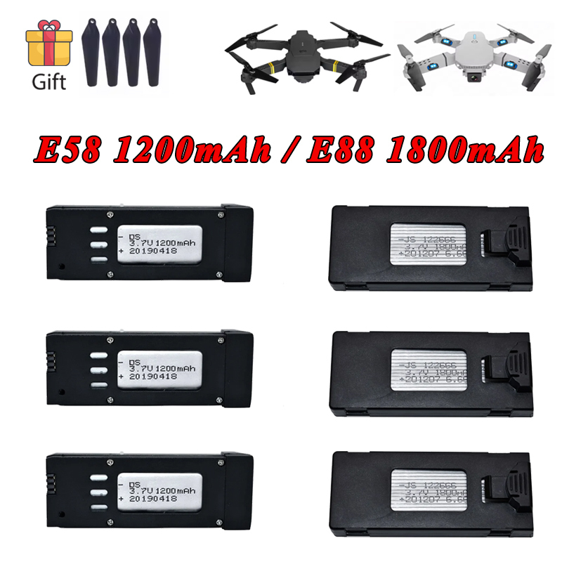 Липо-аккумулятор 3,7 В, 1200 м – обзор и цена Eachine Drone E58